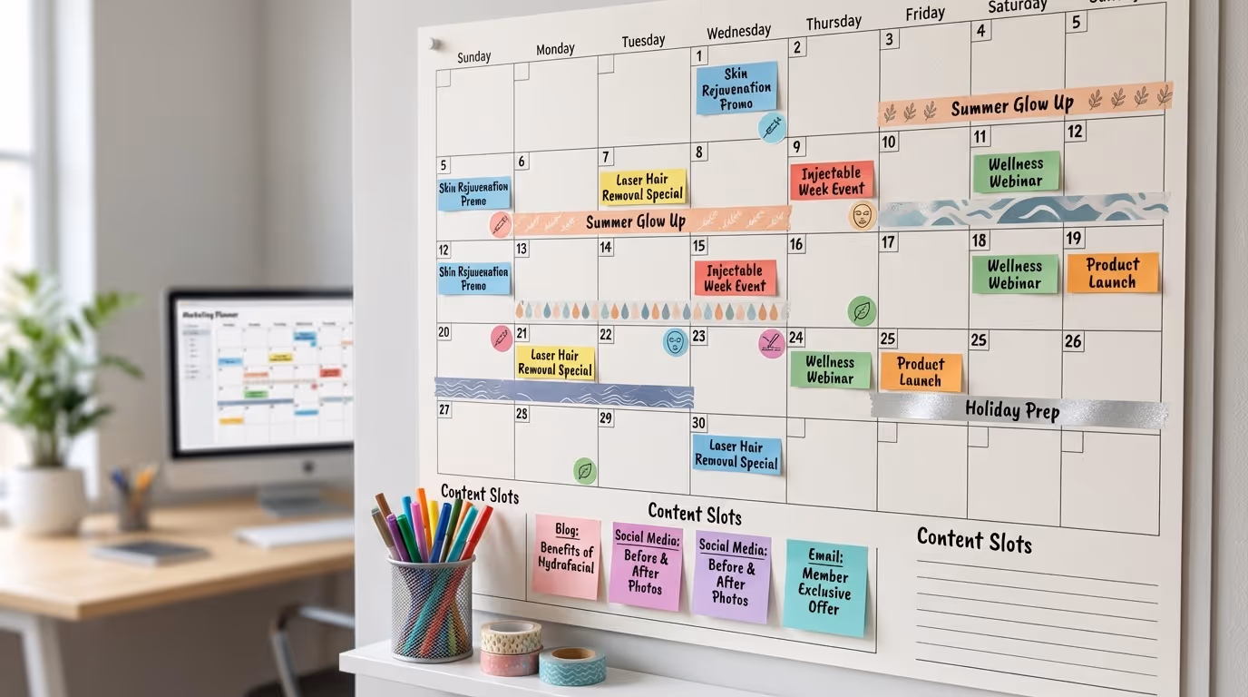 How to Create a Med Spa Marketing Calendar That Drives Revenue