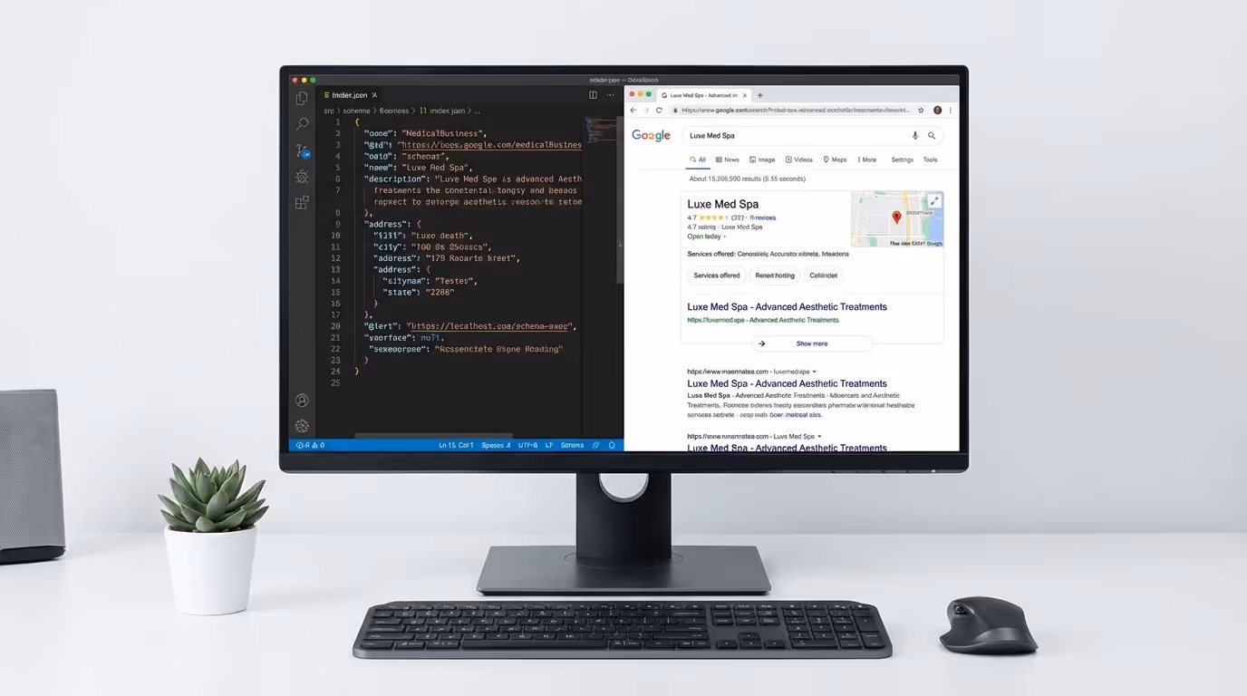 Med Spa Schema Markup: Technical SEO That Wins