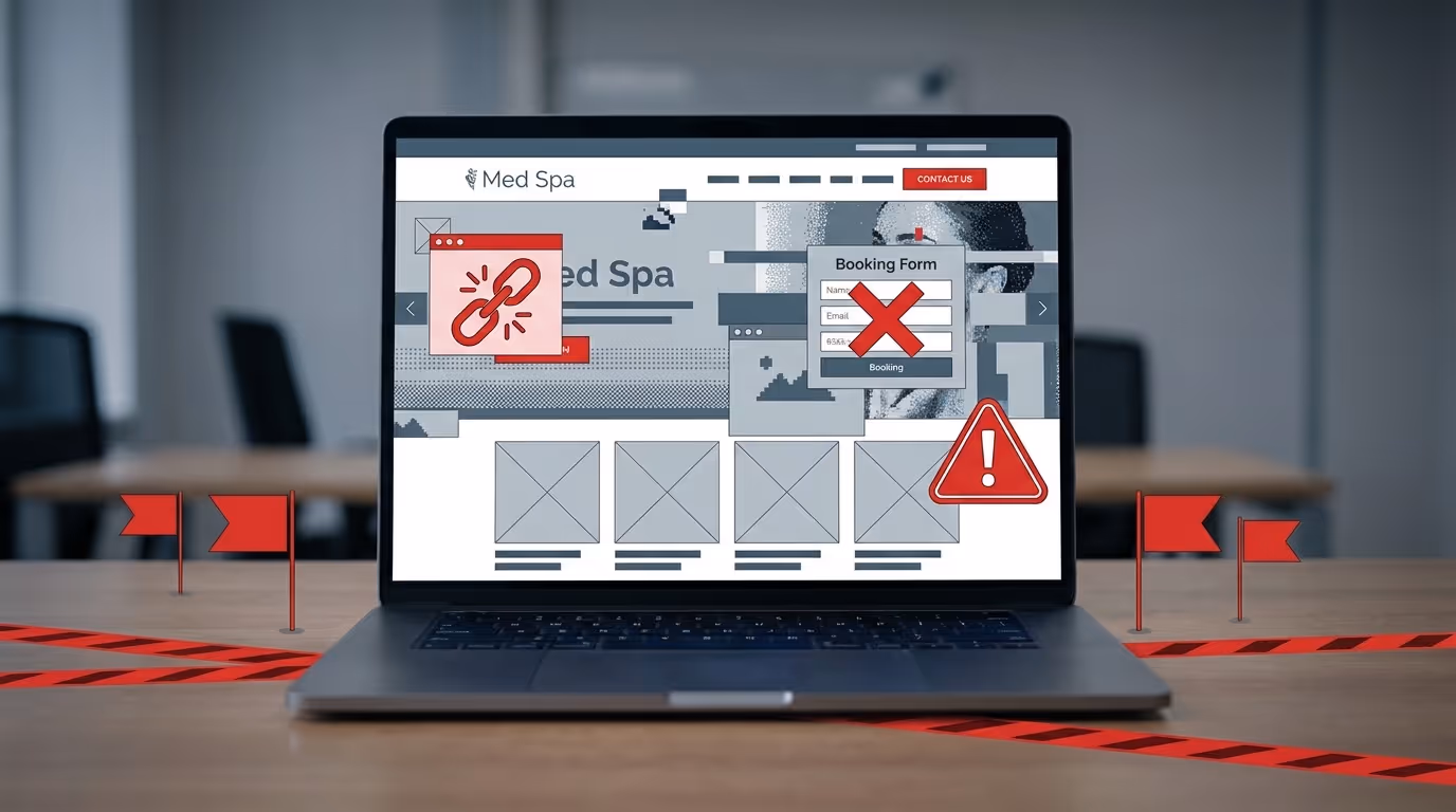 Med Spa Website Mistakes That Cost You Patients